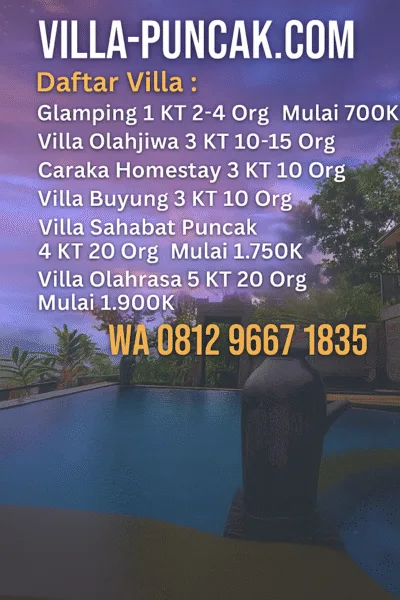 Daftar Villa Puncak